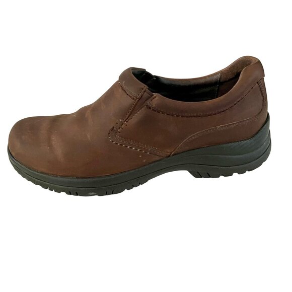 Dansko Wynn Brown 44 Distressed Oiled Leather Casual Shoes Slip Resistant Gorp - Picture 4 of 8